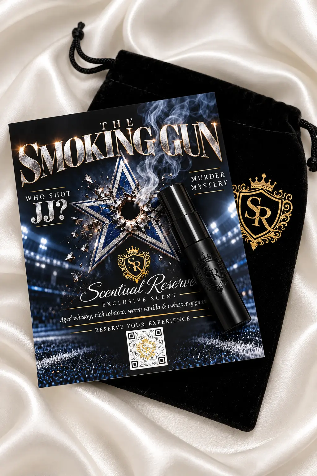The Smoking Gun murder mystery signature scent presentation